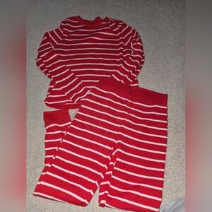 Wondershop Red and White Striped Kids Pajama Set